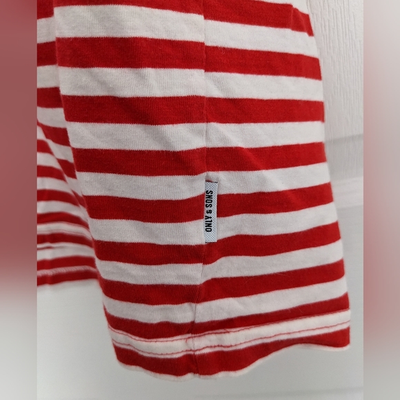 Only and Sons Striped T-shirt mens XL - Picture 4 of 5